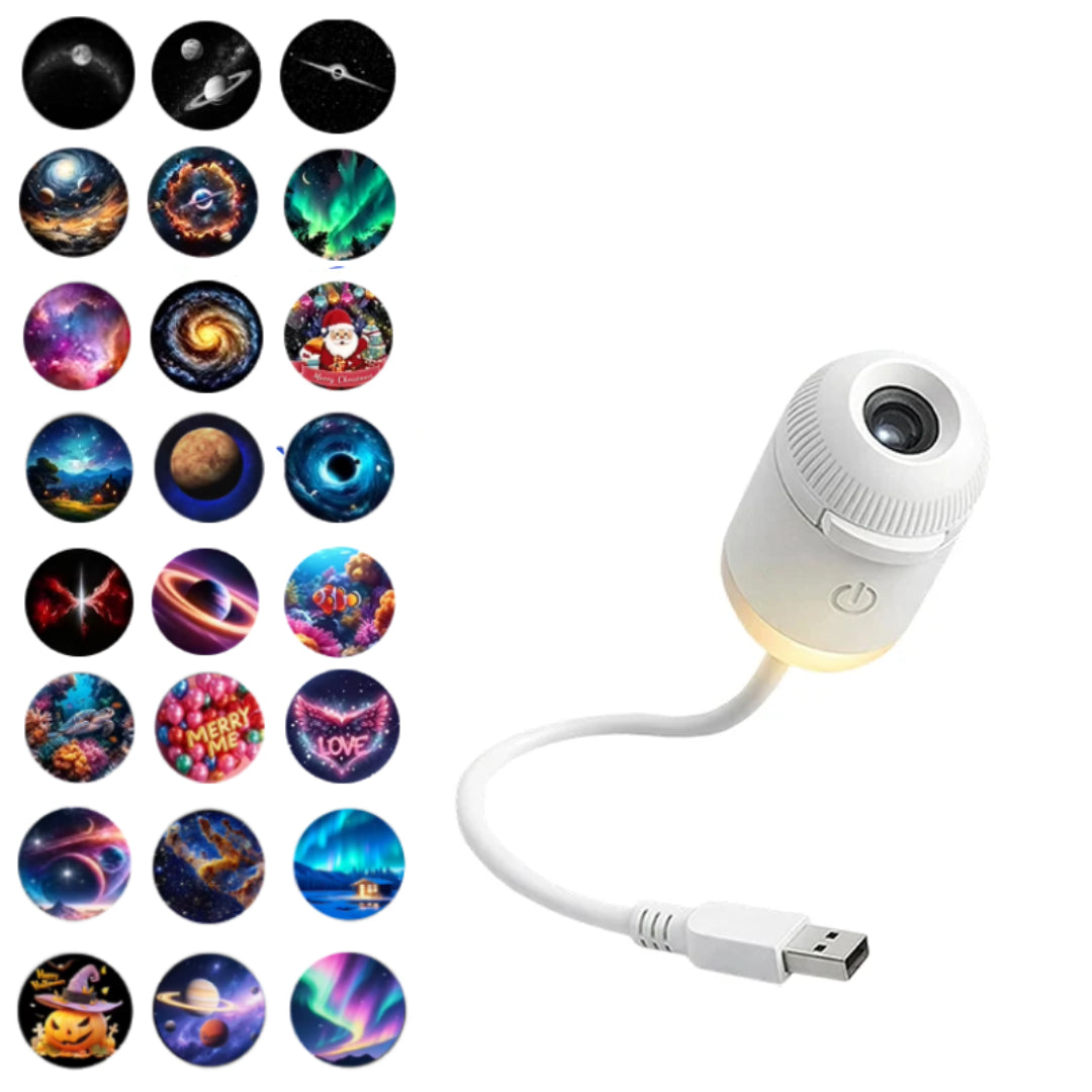 Cosmora Galaxy Projector — Multi-Slide Star Night Light