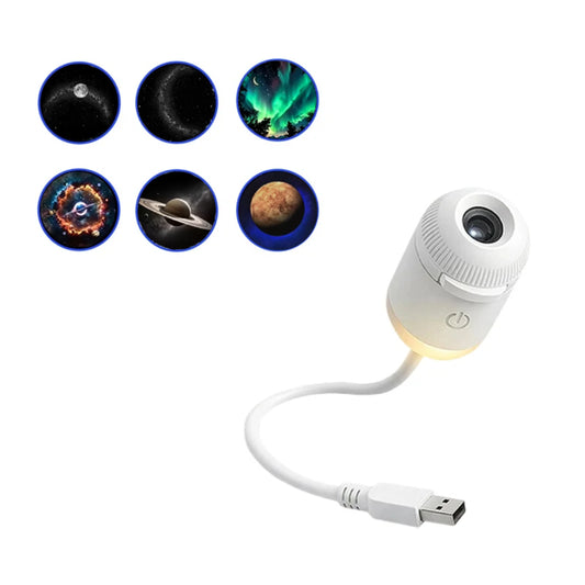 Projecteur galaxie Cosmora — Veilleuse étoilée multi-diapositives