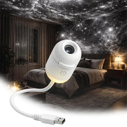 Projecteur galaxie Cosmora — Veilleuse étoilée multi-diapositives